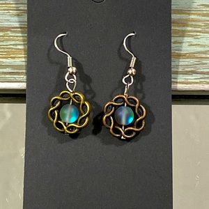 Celtic mermaid earrings